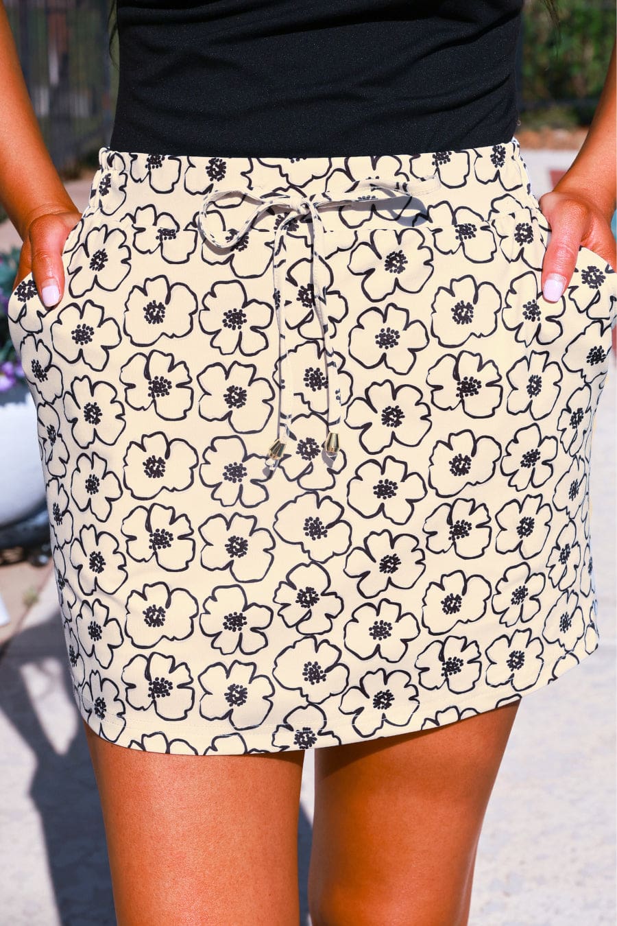 So Natural Floral Skort - Jess Lea Boutique