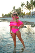 PREORDER-Soaking Up Sun Ruffle Swimsuit