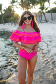 PREORDER-Soaking Up Sun Ruffle Swimsuit