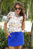 Solid Blue Skort - Jess Lea Boutique