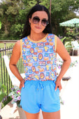 Solid Dusty Blue Everyday Shorts - Jess Lea Boutique