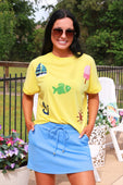 Solid Dusty Blue Skort - Jess Lea Boutique