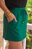 Solid Emerald Skort - Jess Lea Boutique