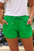 Solid Green Everyday Shorts - Jess Lea Boutique