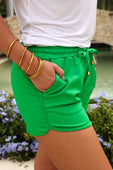 Solid Green Everyday Shorts - Jess Lea Boutique
