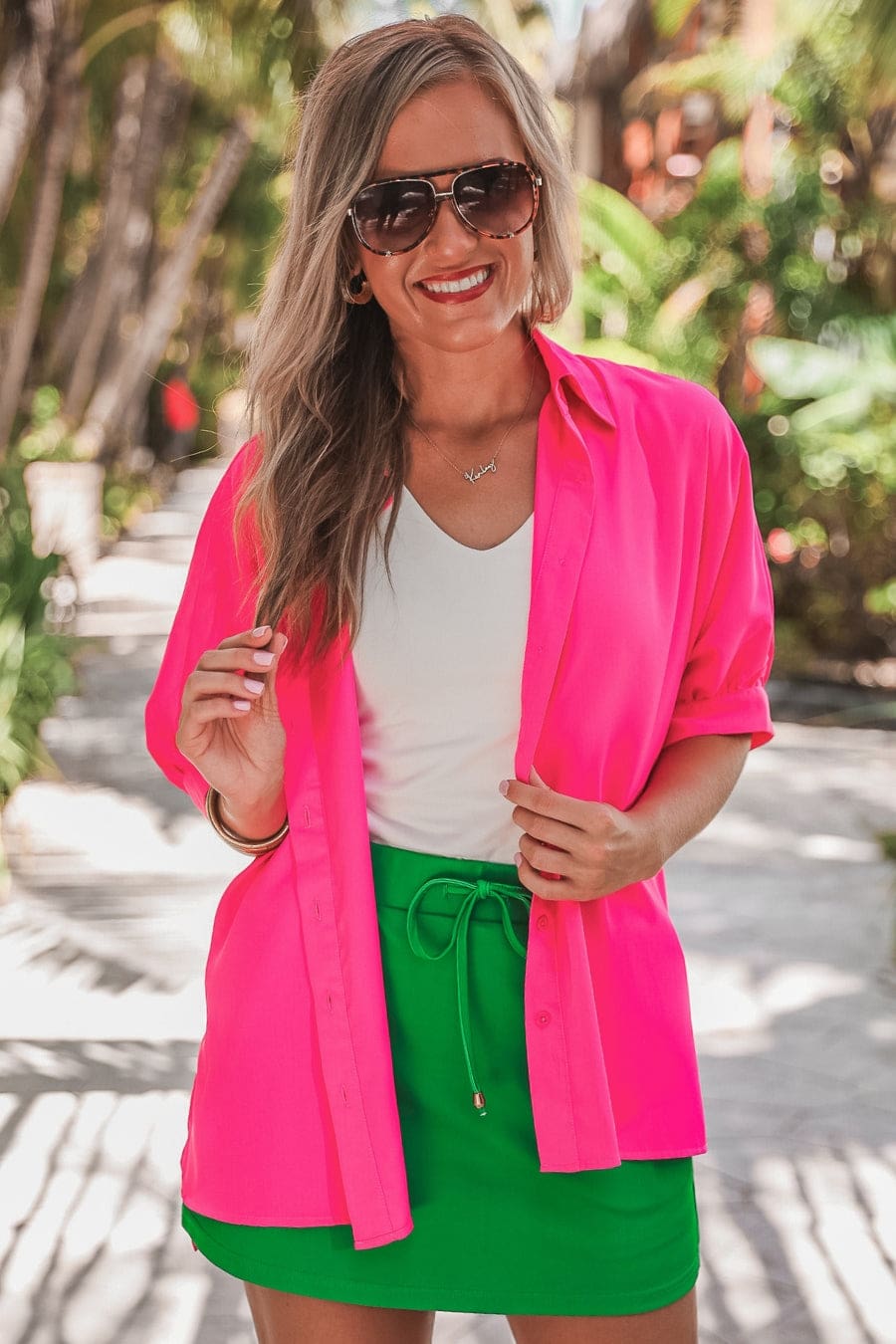 Solid Green Skort - Jess Lea Boutique