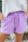 PREORDER-Solid Lavender Everyday Shorts - Jess Lea Boutique