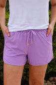 Solid Lavender Everyday Shorts - Jess Lea Boutique