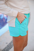 PREORDER-Solid Mint Everyday Shorts - Jess Lea Boutique