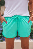 Solid Mint Everyday Shorts - Jess Lea Boutique