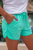 Solid Mint Everyday Shorts - Jess Lea Boutique