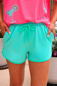 Solid Mint Everyday Shorts - Jess Lea Boutique