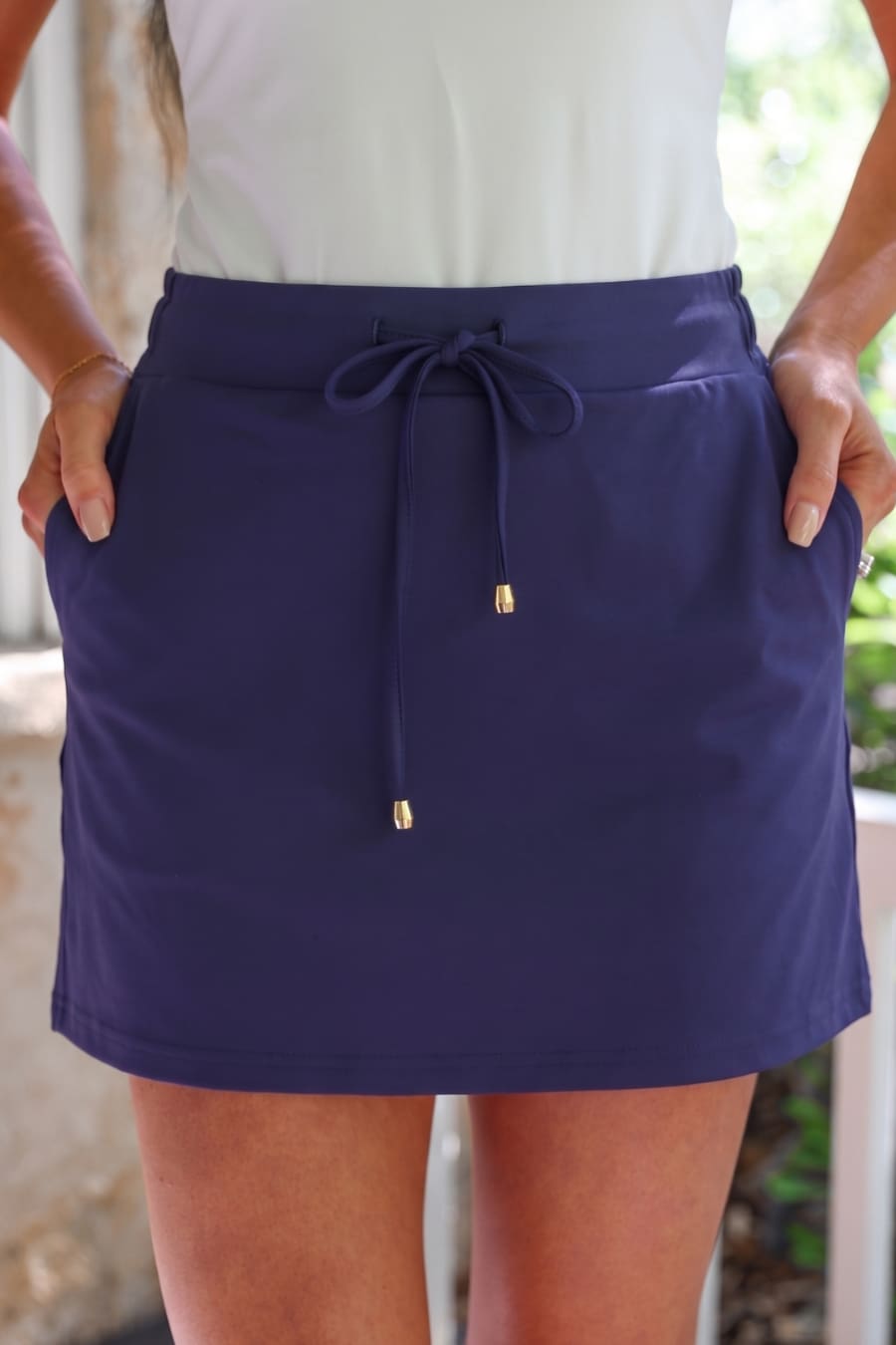 Solid Navy Skort - Jess Lea Boutique