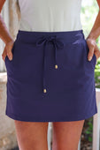 Solid Navy Skort - Jess Lea Boutique