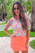 Solid Neon Coral Skort - Jess Lea Boutique