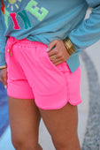 PREORDER-Solid Neon Pink Everyday Shorts - Jess Lea Boutique