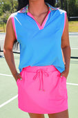 Solid Neon Pink Skort - Jess Lea Boutique