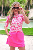 Solid Neon Pink Skort - Jess Lea Boutique