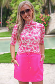 Solid Neon Pink Skort - Jess Lea Boutique