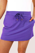Solid Primary Purple Skort - Jess Lea Boutique