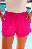 Solid Raspberry Everyday Shorts - Jess Lea Boutique