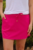 Solid Raspberry Skort - Jess Lea Boutique