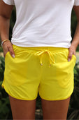Solid Sunflower Yellow Everyday Shorts - Jess Lea Boutique