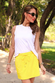 Solid Sunflower Yellow Skort - Jess Lea Boutique