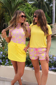 Solid Sunflower Yellow Skort - Jess Lea Boutique