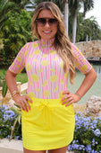 Solid Sunflower Yellow Skort - Jess Lea Boutique