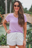 Solid White Everyday Shorts - Jess Lea Boutique