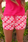 Sorbet Summer Checkered Everyday Shorts - Jess Lea Boutique