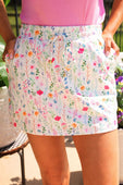 Spring Happy Blooms Skort - Jess Lea Boutique