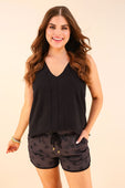 Starry Night Drawstring Everyday Shorts - Jess Lea Boutique