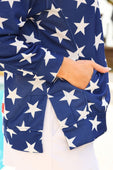 Stars and Stripes Quarter Zip Pullover - Jess Lea Boutique