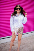 Stay Wild Tiger Drawstring Everyday Shorts - Jess Lea Boutique