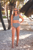 Sundazed Two Piece Swimsuit- Checkerboard Checkered - Jess Lea Boutique