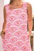Sunlit Blossoms Sleeveless Dress - Jess Lea Boutique