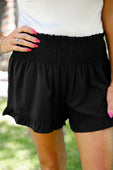 Sunny Strolls High Waisted Shorts- Black - Jess Lea Boutique