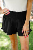 Sunny Strolls High Waisted Shorts- Black - Jess Lea Boutique