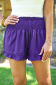 Sunny Strolls High Waisted Shorts- Purple - Jess Lea Boutique