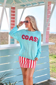 Sunrise Lightweight Sweater- Coast - Jess Lea Boutique