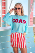 Sunrise Lightweight Sweater- Coast - Jess Lea Boutique