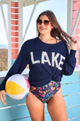 Sunrise Lightweight Sweater- Lake - Jess Lea Boutique