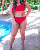 PREORDER-Sunrise To Sunset Ruffle Swimsuit