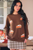 Sweet as Pumpkin Pie Luxe Pullover - Jess Lea Boutique