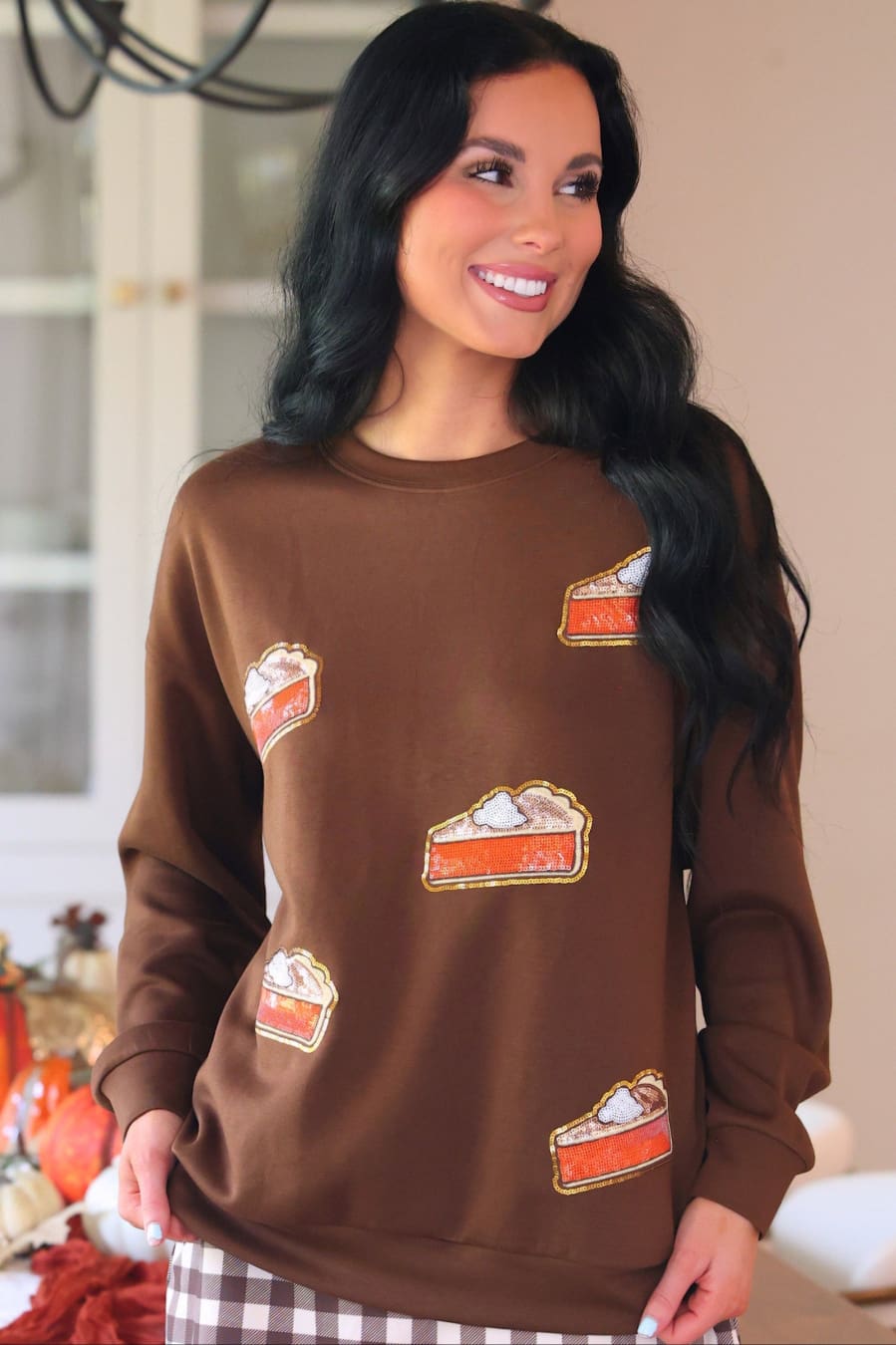 Sweet as Pumpkin Pie Luxe Pullover - Jess Lea Boutique