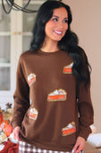 Sweet as Pumpkin Pie Luxe Pullover - Jess Lea Boutique