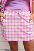 Sweet Beginnings Gingham Skort - Jess Lea Boutique