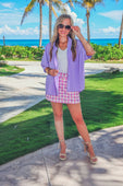 Sweet Beginnings Gingham Skort - Jess Lea Boutique